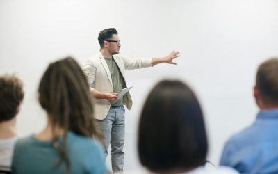 What are some creative techniques to engage an audience during a presentation?